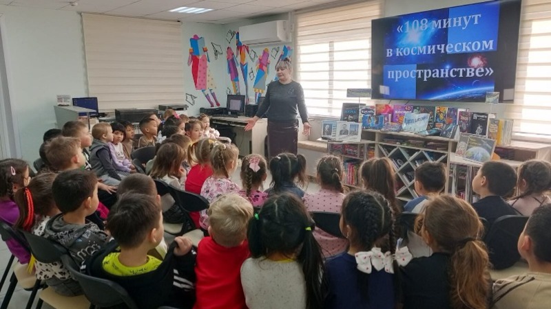 Юным харабалинцам рассказали об истории освоения людьми космического пространства