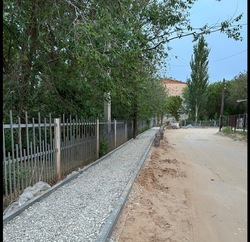 В астраханских сёлах продолжается благоустройство по нацпроекту