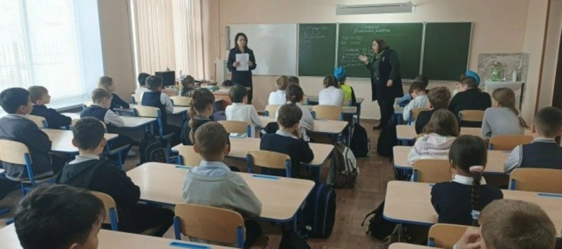 В харабалинской школе прошла лекция по профилактике безопасного дорожного движения