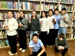 В харабалинской библиотеке провели для школьников «День белых журавлей»
