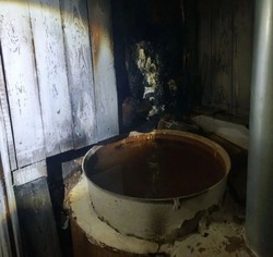В Харабалинском районе горела баня
