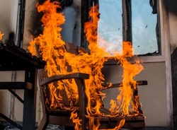 В Харабали произошло возгорание жилого дома