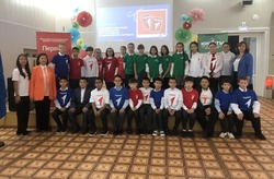 В харабалинской школе прошла церемония посвящения в «Движение Первых»